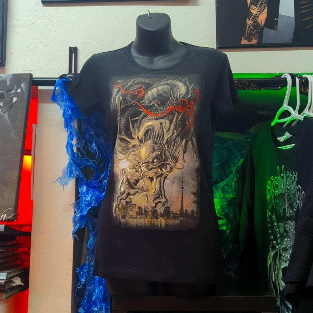 NIX Tattoo Flash Print Toronto Dragon Print T